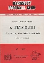 Barnsley v Plymouth Argyle 23-Nov-1968