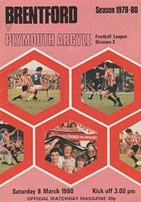 Brentford v Plymouth Argyle 08-Mar-1980