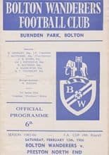 Bolton Wanderers v Preston North End 12-Feb-1966