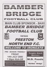 Bamber Bridge v Preston North End 14-Jul-2000