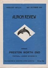 Brighton and Hove Albion v Preston North End 19-Oct-1974
