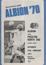 Brighton and Hove Albion v Preston North End 27-Feb-1971