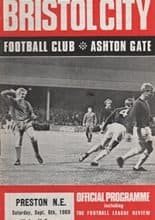 Bristol City v Preston North End 06-Sep-1969