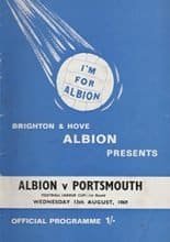Brighton and Hove Albion v Portsmouth 13-Aug-1969