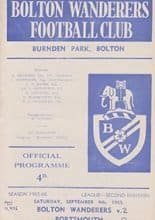 Bolton Wanderers v Portsmouth 04-Sep-1965