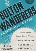 Bolton Wanderers v Portsmouth 07-Dec-1968