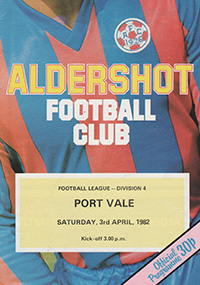 Aldershot v Port Vale 03-Apr-1982