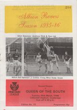 Albion Rovers v Queen of the South 25-Mar-1986