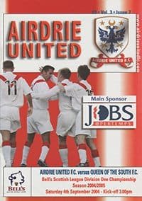 Airdrie United v Queen of the South 04-Sep-2004