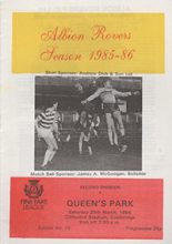 Albion Rovers v Queen's Park 29-Mar-1986