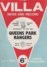 Aston Villa v Queens Park Rangers 11-May-1968