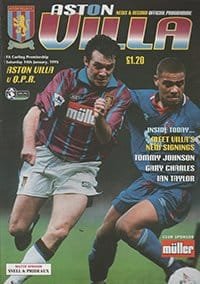 Aston Villa v Queens Park Rangers 14-Jan-1995