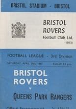 Bristol Rovers v Queens Park Rangers 29-Apr-1967