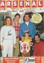 Arsenal v Queens Park Rangers 03-Jan-1994