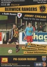 Berwick Rangers v Raith Rovers 17-Jul-2010