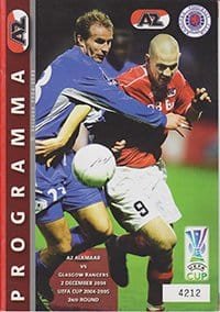 AZ 67 Alkmaar v Glasgow Rangers 02-Dec-2004