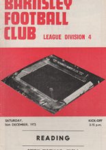 Barnsley v Reading 16-Dec-1972