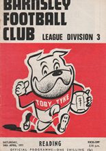Barnsley v Reading 24-Apr-1971