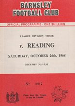 Barnsley v Reading 26-Oct-1968