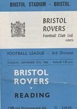 Bristol Rovers v Reading 27-Sep-1966