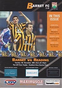Barnet v Reading 04-Dec-2001