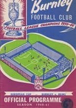 Burnley v Reims 06-Nov-1960