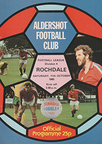 Aldershot v Rochdale 11-Oct-1980