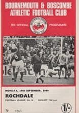 Bournemouth and Boscombe Athletic v Rochdale 29-Sep-1969