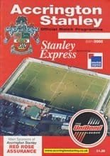 Accrington Stanley v Rochdale 03-Aug-2002