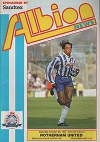 Brighton and Hove Albion v Rotherham United 29-Oct-1994