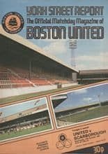 Boston United v Scarborough 14-Oct-1981