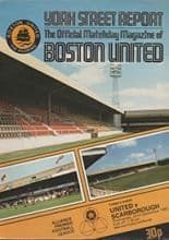 Boston United v Scarborough 22-Sep-1982
