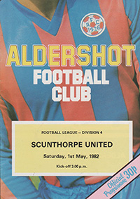 Aldershot v Scunthorpe United 01-May-1982