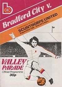 Bradford City v Scunthorpe United 23-Aug-1980
