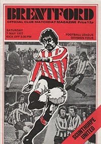 Brentford v Scunthorpe United 07-May-1977