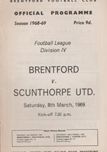 Brentford v Scunthorpe United 08-Mar-1969
