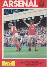Arsenal v Sheffield Wednesday 02-Sep-1986