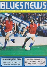 Birmingham City v Sheffield United 19-Dec-1986
