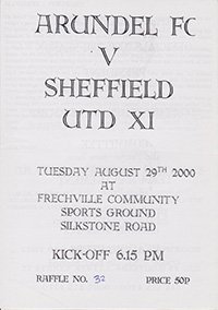 Arundel v Sheffield United XI 29-Aug-2000