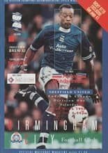 Birmingham City v Sheffield United 02-Mar-1996