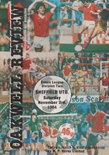 Barnsley v Sheffield United 03-Nov-1984