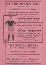 Barnsley v Sheffield Wednesday 03-Dec-1949