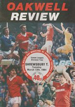 Barnsley v Shrewsbury Town 13-Mar-1984