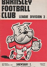 Barnsley v Shrewsbury Town 28-Aug-1971