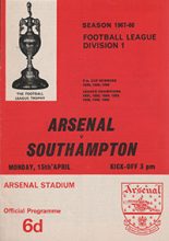 Arsenal v Southampton 15-Apr-1968