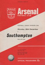Arsenal v Southampton 26-Dec-1966