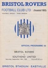 Bristol Rovers v Southend United 14-Sep-1963