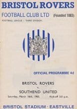 Bristol Rovers v Southend United 16-Mar-1963