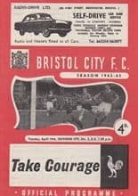 Bristol City v Southend United 16-Apr-1963