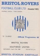 Bristol Rovers v Southend United 17-Apr-1965